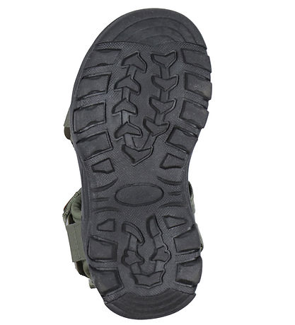 Pom Pom Sandaler - Trecking Velcro - Hunter Green