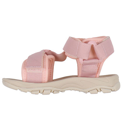 Pom Pom Sandaler - Trecking Velcro - Bright Rose