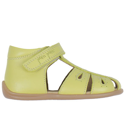 Pom Pom Sandaler - Starters Drops Velcro - Light Lemon Pom Pom Sandaler - Starters Drops Velcro - Light Lemon