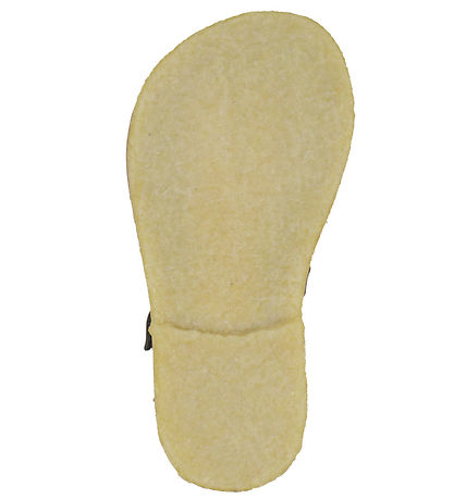 Pom Pom Sandaler - Classic Rub Sole Closed Two Velcro - Brown Pom Pom Sandaler - Classic Rub Sole Closed Two Velcro - Brown