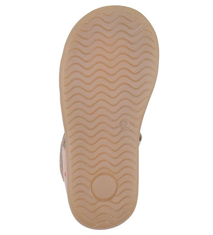 Pom Pom Sandaler - Starters Scallop Velcro - Old Rose Dot Pom Pom Sandaler - Starters Scallop Velcro - Old Rose Dot