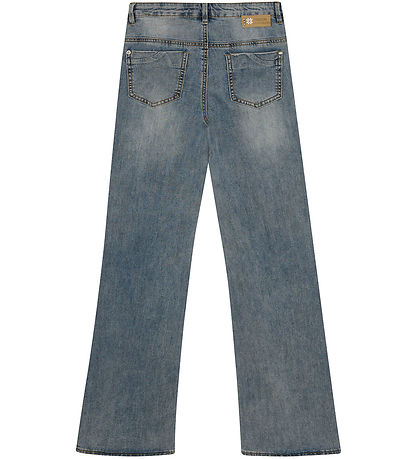 Indian Blue Jeans Jeans - Wide Fit - Damaged Light Denim Indian Blue Jeans Jeans - Wide Fit - Damaged Light Denim