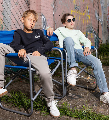 Indian Blue Jeans Sweatshirt - Fade Mint m. Print