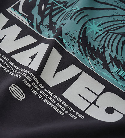 Indian Blue Jeans T-shirt - Antra Ash m. Print Indian Blue Jeans T-shirt - Antra Ash m. Print