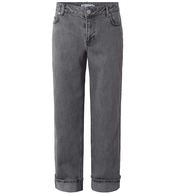 Hound Jeans Folded Wide - Dark Grey Denim