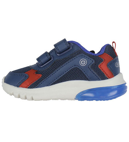 Geox Blinkesko - J Ciberdron - Navy/Rød