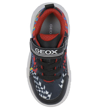 Geox Blinkesko - J Wroom - Sort/Rød Geox Blinkesko - J Wroom - Sort/Rød