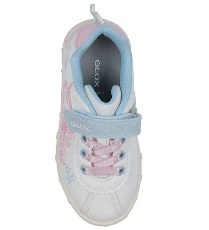 Geox Blinkesko - J Skylin - Hvid/Pink Geox Blinkesko - J Skylin - Hvid/Pink