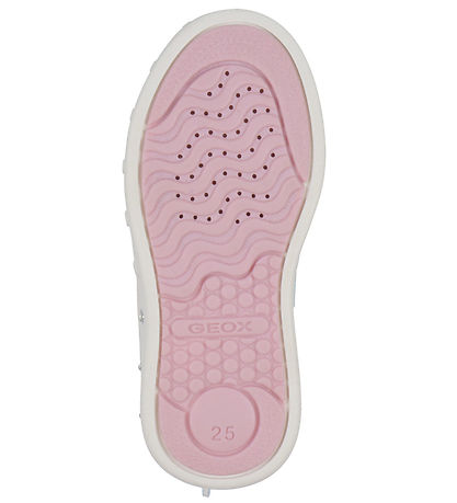 Geox Blinkesko - J Skylin - Hvid/Pink Geox Blinkesko - J Skylin - Hvid/Pink