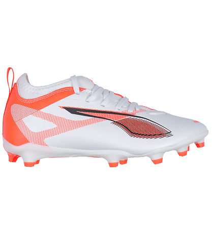 Puma Fodboldstøvler - Ultra 5 Match FG/AG Jr - Hvid/Sort/Glowing Puma Fodboldstøvler - Ultra 5 Match FG/AG Jr - Hvid/Sort/Glowing