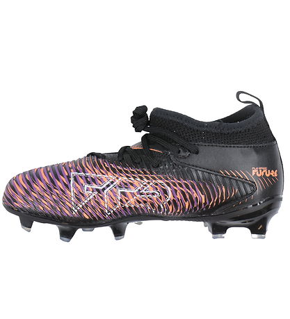 Puma Fodboldstøvler - Future 8 Match FG/AG Jr - Sort/Hvid/Glowin