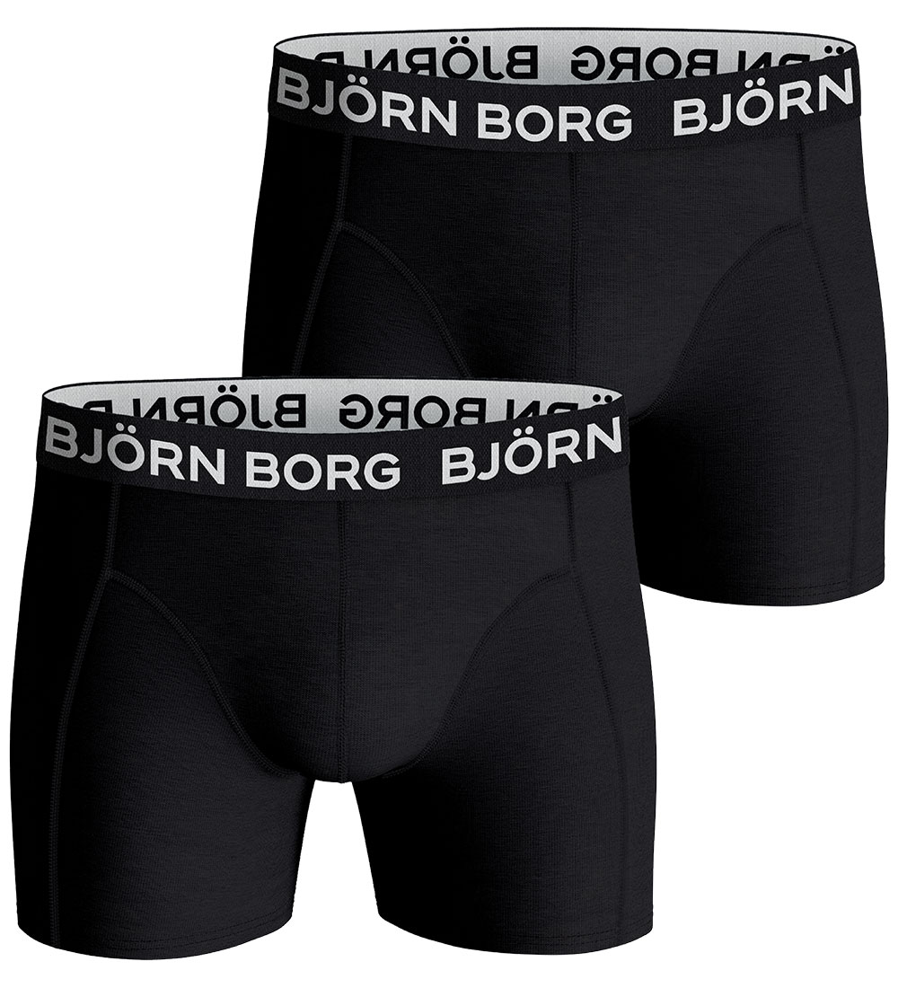 Björn Borg Boxershorts - 2er-Pack - Schwarz - Björn Borg - 9-10 Jahre (134-140) - Boxershorts