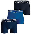 Björn Borg Boxershorts - 3-pak - Blå Björn Borg Boxershorts - 3-pak - Blå