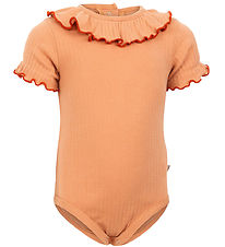 Minimalisma Bodysuit k/æ - Rib - Nynne - Peach Minimalisma Bodysuit k/æ - Rib - Nynne - Peach
