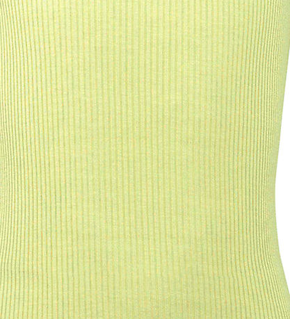 Minimalisma Bluse - Rib - Silke/Bomuld - Bergen - Lime Minimalisma Bluse - Rib - Silke/Bomuld - Bergen - Lime