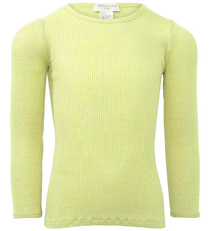 Minimalisma Bluse - Rib - Silke/Bomuld - Bergen - Lime