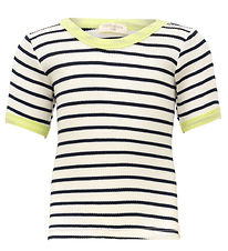 Minimalisma T-shirt - Rib - Silk/Cotton - Legs - Sailor/Lime Minimalisma T-shirt - Rib - Silk/Cotton - Legs - Sailor/Lime