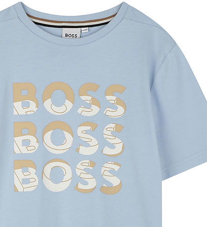 BOSS T-shirt - Persian Blue m. Print
