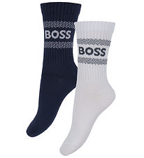 BOSS Strømper - 2-pak - Navy/Hvid BOSS Strømper - 2-pak - Navy/Hvid