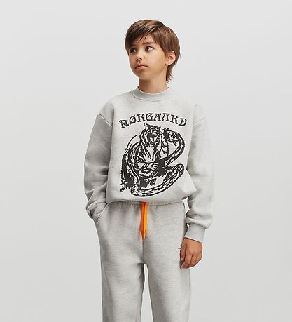 Mads Nørgaard Sweatshirt - Sonar - Lysegråmeleret