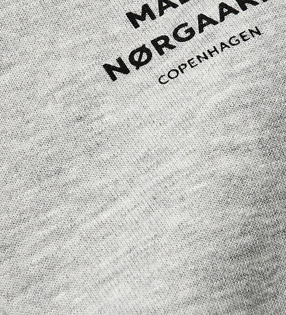 Mads Nørgaard Sweatshirt - Crewie Half Zip - Gråmeleret