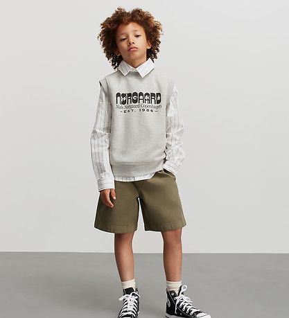 Mads Nørgaard Vest - Soler - Lysegråmeleret Mads Nørgaard Vest - Soler - Lysegråmeleret