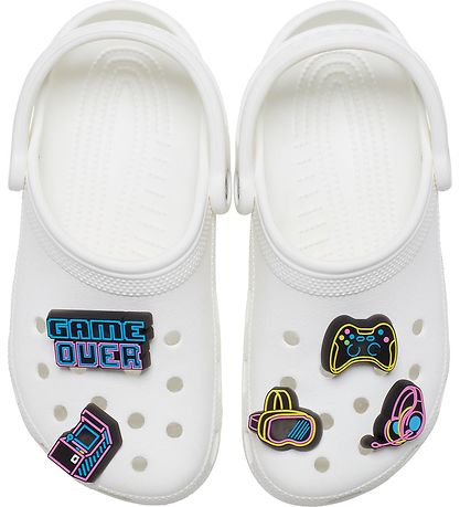 Crocs Vedhæng - Neon Gamer - 5-pak