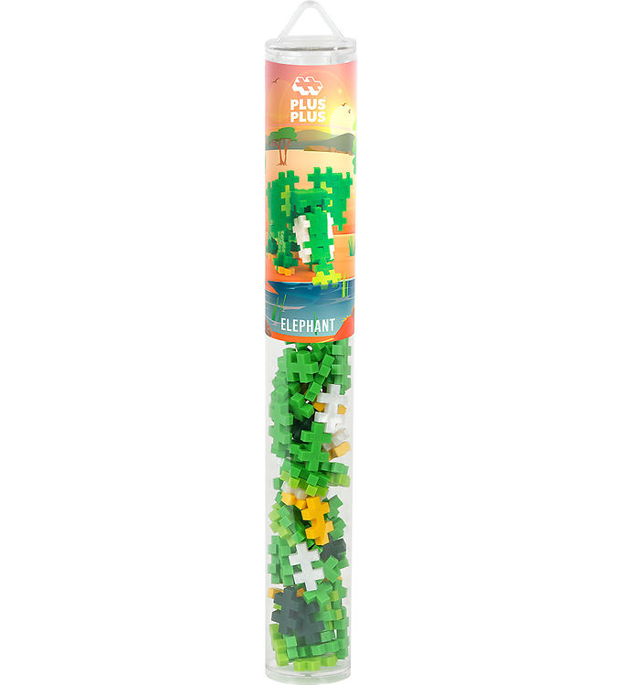 Plus Plus Elefant / 100 stk Tube - (4323)