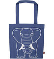 DYR-Cph Shopper - Dyrshopper - Dusty Blue m. Elefant