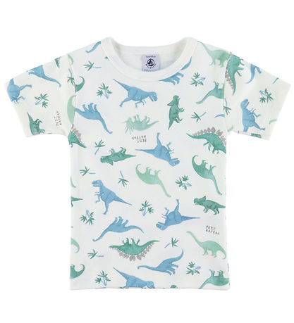 Petit Bateau T-shirt - 3-pak - Grøn/Rød Petit Bateau T-shirt - 3-pak - Grøn/Rød