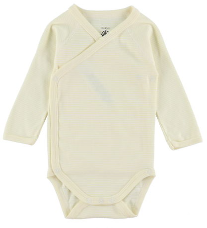 Petit Bateau Body l/æ - 3-pak - Rosa/Gul Petit Bateau Body l/æ - 3-pak - Rosa/Gul