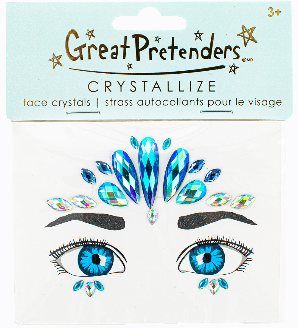 Great Pretenders Gesichtsschmuck - Kristalle Ocean Mermaid - Great Pretenders - One Size - Kostüme