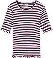 Mads Nørgaard T-shirt - Rib - Tuviana - Parisian Night/Parfait P Mads Nørgaard T-shirt - Rib - Tuviana - Parisian Night/Parfait P
