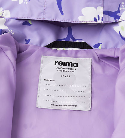 Reima Sommerjakke - Hete - Lilic Amethyst m. Blomster