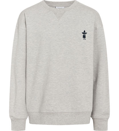Grunt Sweatshirt - GrAlsjo - Grey Melange w. Print