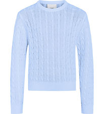 Grunt Bluse - Strik - GrLine - Lyseblå Grunt Bluse - Strik - GrLine - Lyseblå