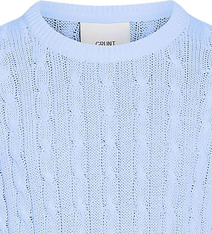 Grunt Bluse - Strik - GrLine - Lyseblå Grunt Bluse - Strik - GrLine - Lyseblå