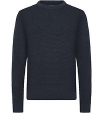 Grunt Bluse - Strik - GrAnker - Navy Grunt Bluse - Strik - GrAnker - Navy