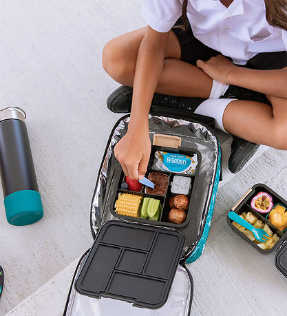 MontiiCo Snackboks m. 3 Rum - Bento Two - 500 ml - Dinosaur Land