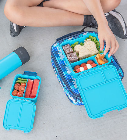 MontiiCo Snackboks m. 3 Rum - Bento Two - 500 ml - Coastal m. St