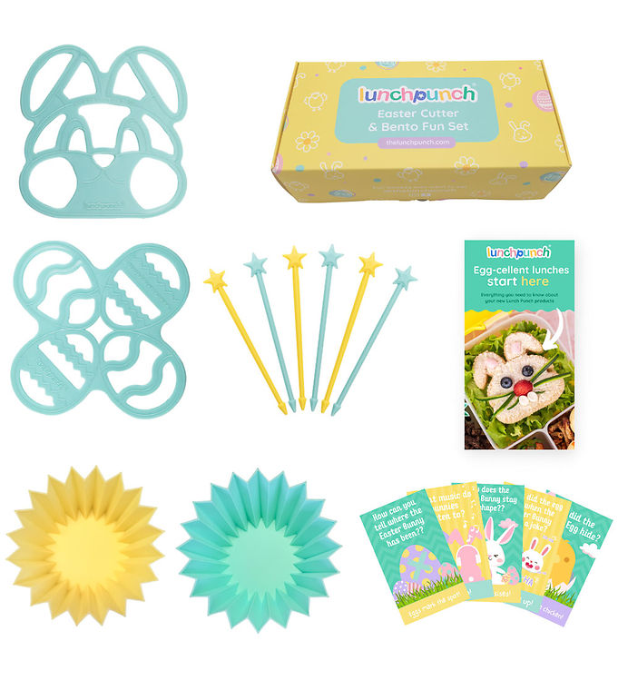 Lunch Punch Madpakketilbehør - Cutter & Bento Fun - 16 Dele - På