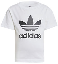 adidas Originals T-shirt - Trefoil - White adidas Originals T-shirt - Trefoil - White