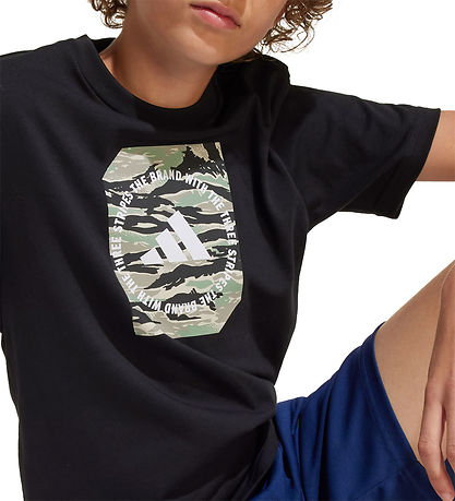 adidas Performance T-shirt - B Camo - Black adidas Performance T-shirt - B Camo - Black