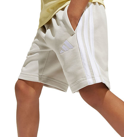 adidas Performance Shorts - LK 3S FT SH 220 - Wonalu/White adidas Performance Shorts - LK 3S FT SH 220 - Wonalu/White