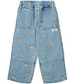 Liewood Jeans - Cesar - Lyseblå m. Ferskner