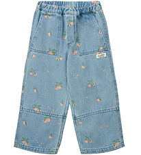 Liewood Jeans - Cesar - Lyseblå m. Ferskner