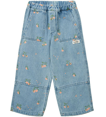 Liewood Jeans - Cesar - Ljusblå m. Persikor