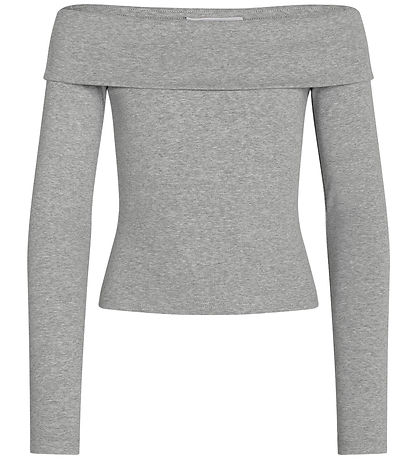 Grunt Bluse - Cropped - GrTavi - Gråmeleret Grunt Bluse - Cropped - GrTavi - Gråmeleret