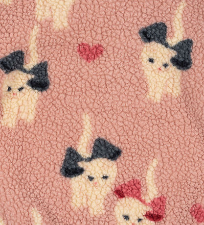 Konges Sløjd Fleecejakke - Jody Teddy - Bow Kitty