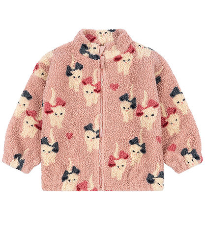 Konges Sløjd Fleecejakke - Jody Teddy - Bow Kitty